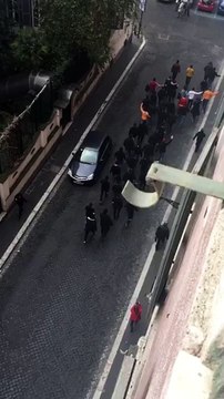 TIFOSI TURCHI FRA LE VIE DI ROMA - LAZIO GALATASARAY