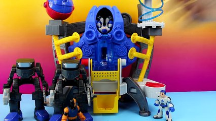 Скачать видео: Imaginext Batman & Nightwing defend against the Rip Saw Brothers and Slade Space