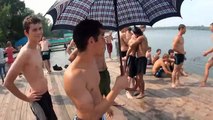 Прыжки в воду офигенно)))