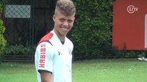 Relembre o primeiro treino de Lucas Fernandes entre os profissionais do São Paulo
