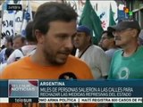 Argentinos repudian despidos masivos ordenados por Macri