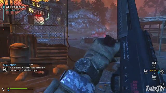 EXTINCTION GAMEPLAY! Call of Duty Ghosts Alien Mode Strategy Review (COD Ghost Aliens Game Play)