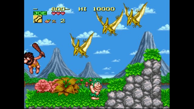Joe & Mac : Caveman Ninja Super NES, premières minutes