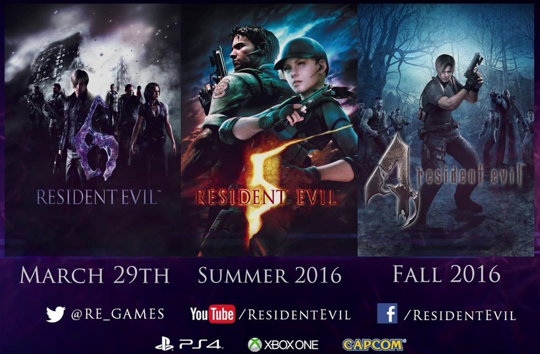Resident Evil 4, 5, 6 – Announce Trailer