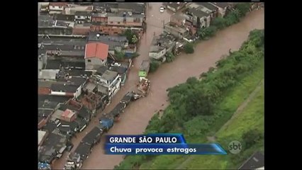 Chuva provoca desabamentos em São Paulo