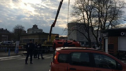 Amiens: la voiture sortie de la Somme