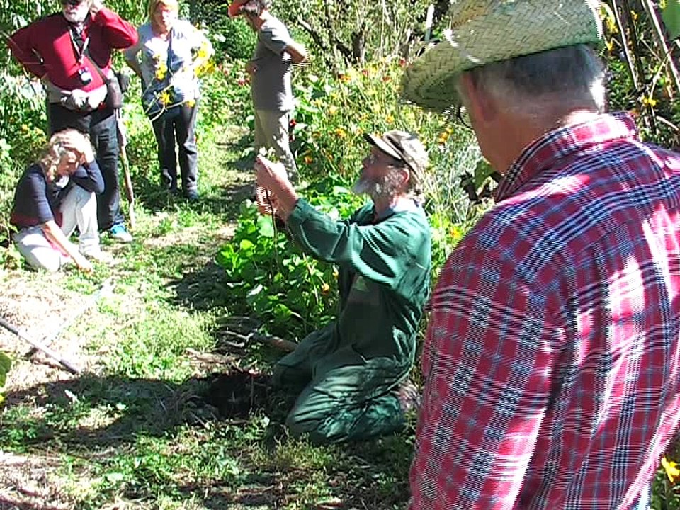 Pierre Buchberger au jardin du collectif créatif du Castellas
