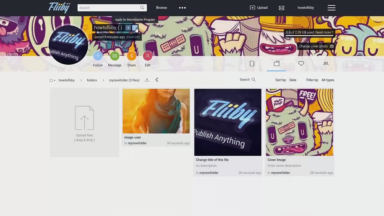 How to join Fliiby MONETIZATION program and earn money online