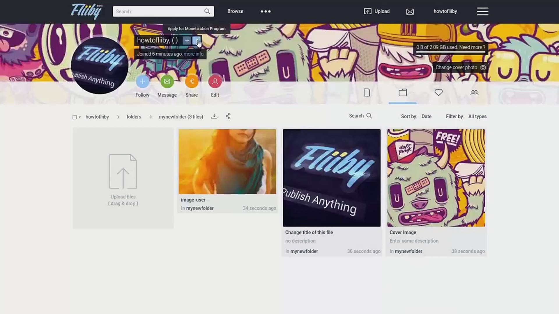⁣How to join Fliiby MONETIZATION program and earn money online