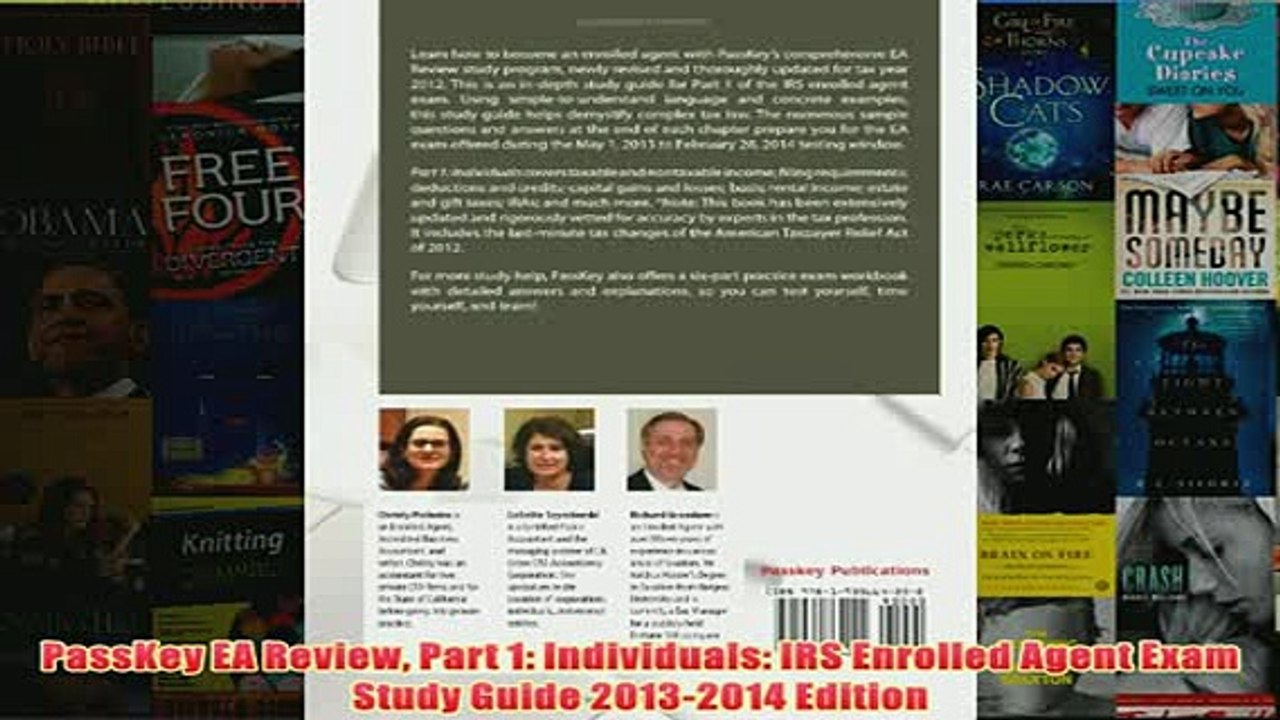 Download PDF  PassKey EA Review Part 1 Individuals IRS Enrolled Agent Exam Study Guide 20132014 FULL FREE