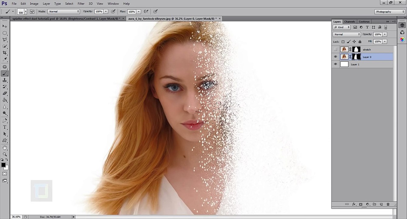 Disintegration Effect | photoshop Tutorial