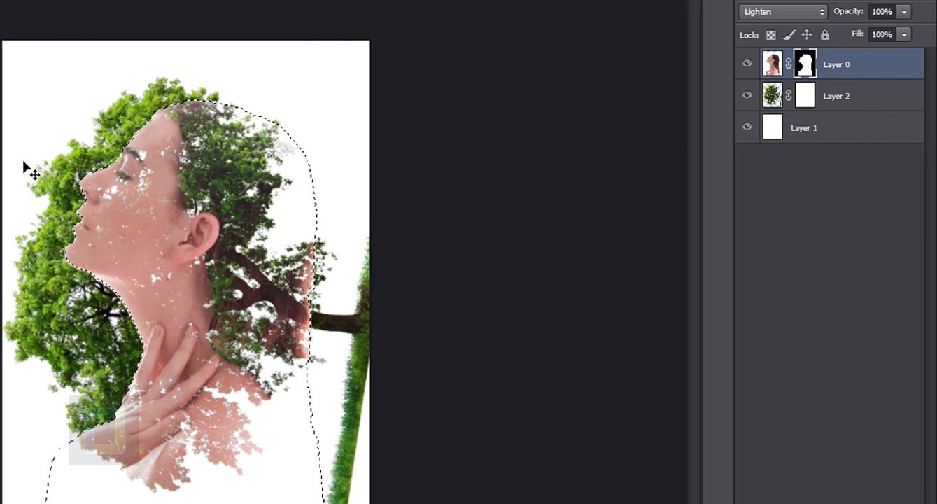 Double exposure effect | photoshop tutorial