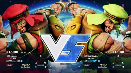 STREET FIGHTER V Rashid Mirror Ranked Match