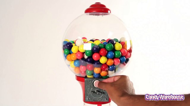 Metal 2-Foot Spiral Gumball Machine with Gumballs