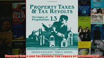 Download PDF  Property Taxes and Tax Revolts The Legacy of Proposition 13 FULL FREE