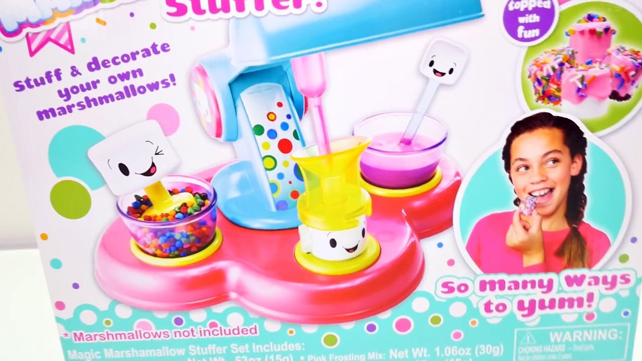 Magic Marshmallow Stuffer Machine! Making Sweet Stuff with Sprinkles Frosting Cookies & Candy DCTC