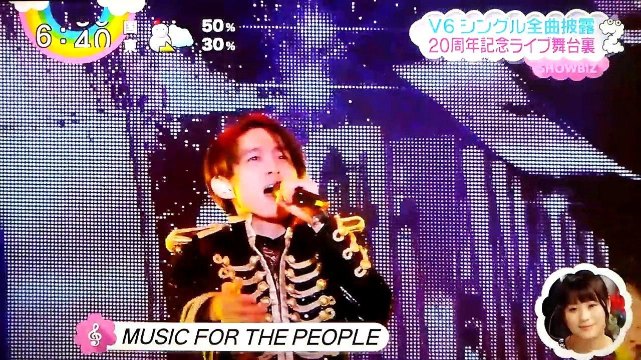 V6 周年記念ライブ舞台裏 シングル全曲披露 ラブセン Presents V6 Live Tour 15 Since1995 Forever 新しい Dailymotion Video