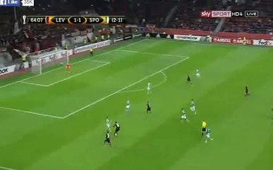 GOOOAL Bellarabi K. Goal HD - Bayer Leverkusen 2 - 1 Sporting - 25-02-2016