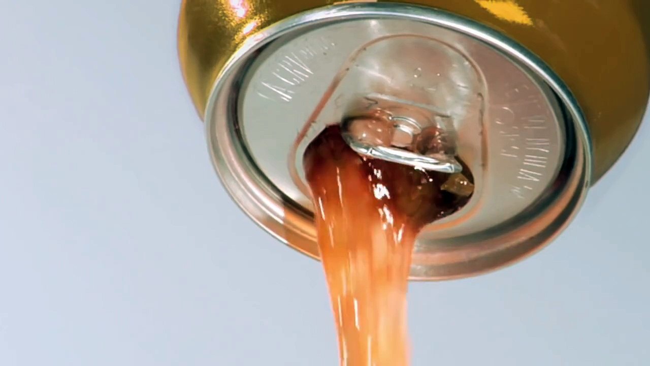 Pouring on the Pounds - Man Walking Off Soda - NYC Health Anti Sugar Drinks