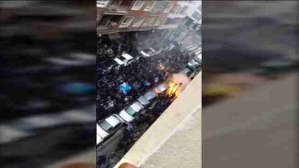 Tres  heridos y 5 detenidos al enfrentarse hinchas del Olympique y el Athletic