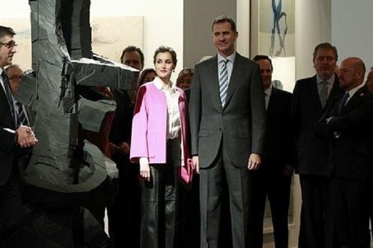 Los Reyes apoyan el arte en el ARCO más serio