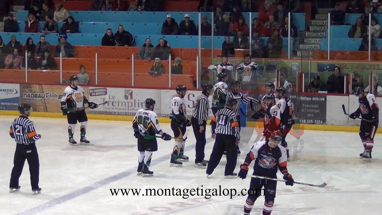 LNAH, Combat Chabot vs  Losier, 20 Février 2016, Thériault air guitar