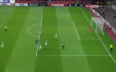 Karim Bellarabi Goal - Bayer Leverkusen 1 - 0 Sporting - 25-02-2016