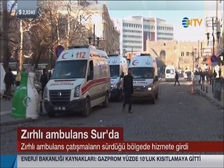 Kurşun geçirmeyen 5,5 ton ağırlığındaki zırhlı ambulans görev başında