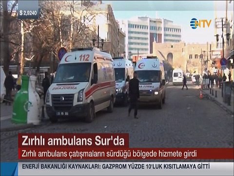 Kurşun geçirmeyen 5,5 ton ağırlığındaki zırhlı ambulans görev başında