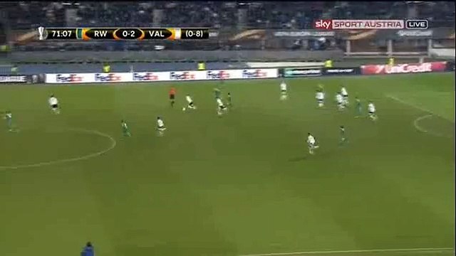 Piatti P. Goal - Rapid Vienna 0 - 3 Valencia - 25-02-2016