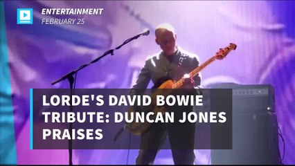 Lorde's David Bowie Tribute: Duncan Jones Praises