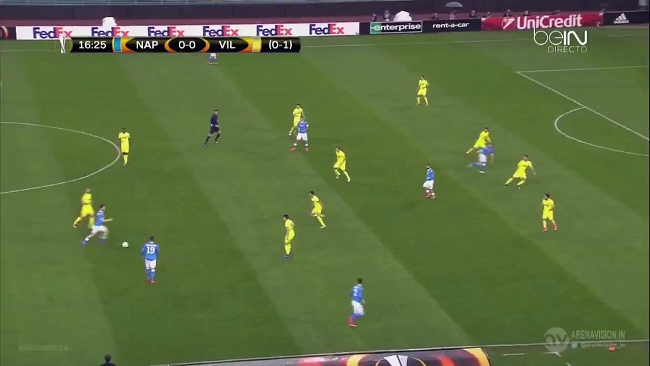 Marek Hamsik Goal HD - Napoli 1-0 Villarreal 25.02.2016 HD