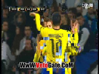 "أوباميانغ"يتقدم بالهدف الاول لـ دورتموند فى بورتو