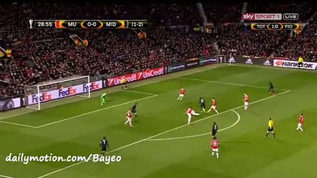 Goal Pione Sisto Manchester United 0-1 Midtjylland - 25-02-2016