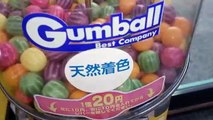 Gumball Machine Gum Candy Machine Gumball of the striped pattern vending machine ガムボールマシーン