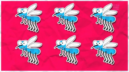 Counting mosquitoes | Learn numbers from 1 to 8