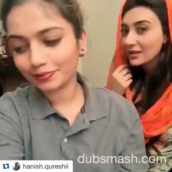 Ayesha khan dubsmash on mann mayal