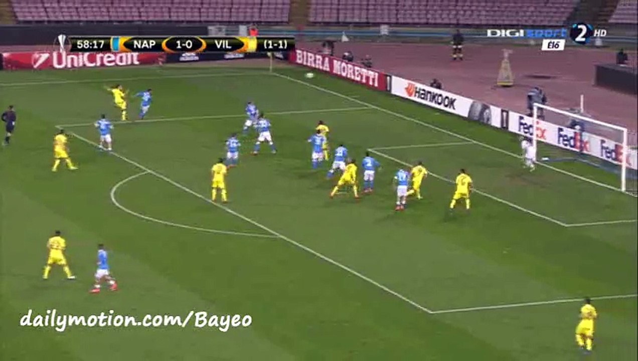 Tomas Pina Goal HD - Napoli 1-1 Villarreal - 25-02-2016