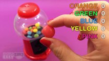 Bubble Gum Machine Learn Colours! Dubble Bubble Gum and Gumballs ガムボールマシーン
