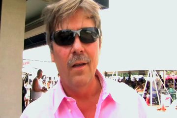 Terry Meyer cuts an ad for Elvis Week 2007