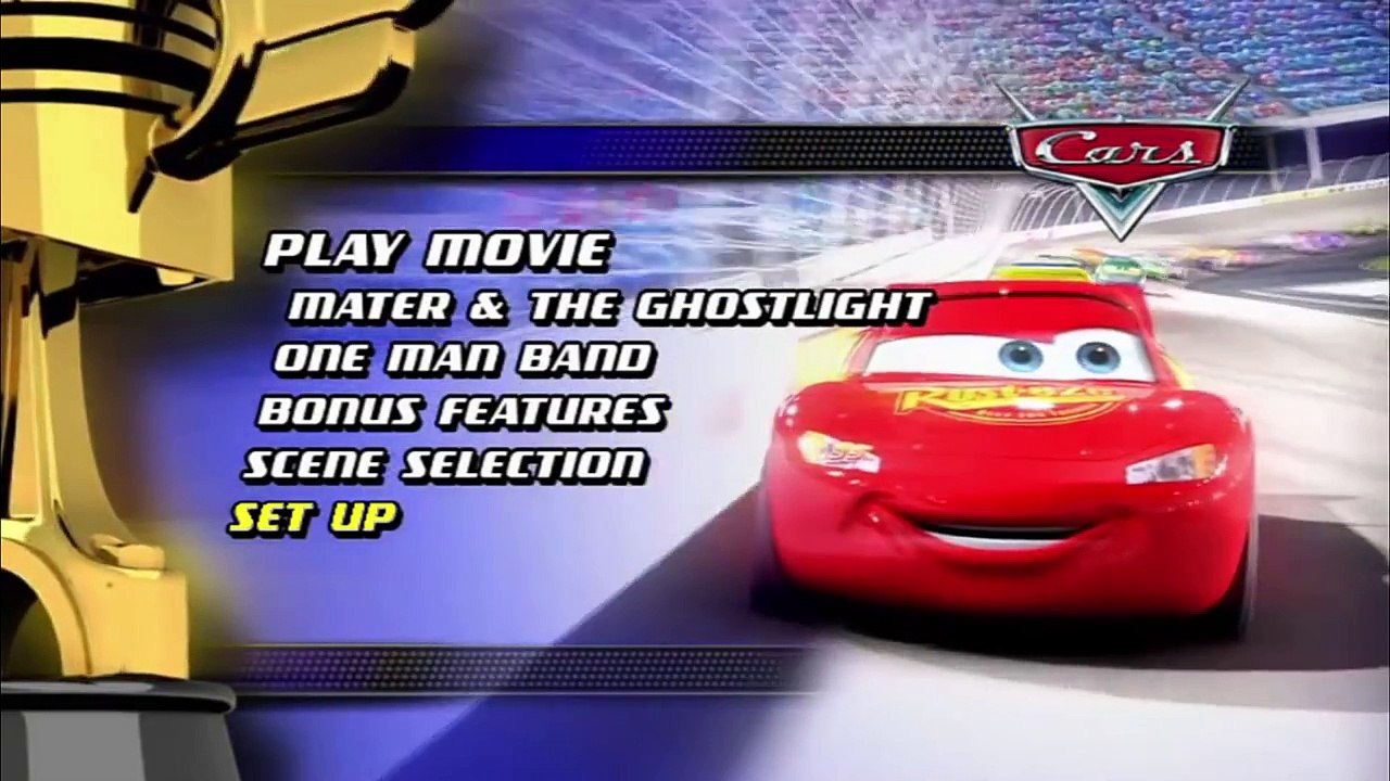 disney pixar cars dvd menu