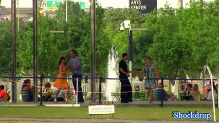 Couple Dancing At Park In Dallas Texas