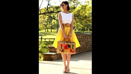 outfits con falda circular