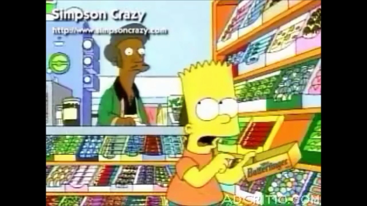 The Simpsons Butterfinger ADS