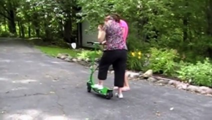 Lady Faceplant Fails At Riding Electric Scooter