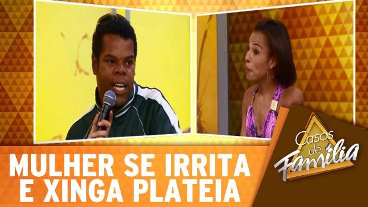 Mulher se irrita com perguntas e solta a língua na plateia