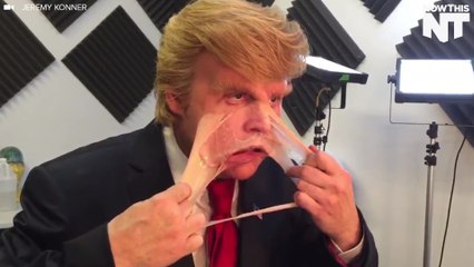 Johnny Depp Pulls Off Donald Trump's Face