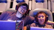 MINECRAFT at the MOVIES! Time to Battle w/ SUPER LEAGUE GAMING (Movie Theater FGTEEV Fun)