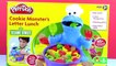 PLAY DOH Cookie Monster Lunch Letter Soup Veggies Fruits Cookies Playset by Sesame Street