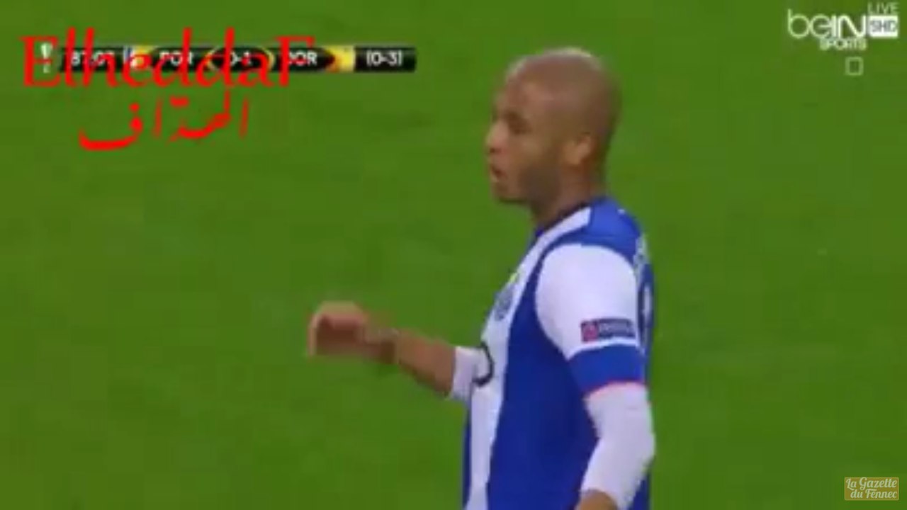 La frappe sur la barre de Brahimi contre Dortmund